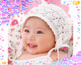 將寶寶照片加上動態可愛邊框-Glitter Frame GIF Maker