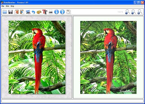FotoSketcher簡潔易使用的操作介面