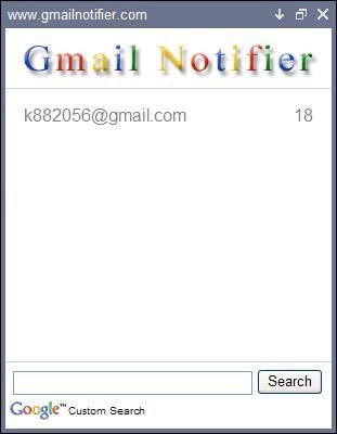 Gmail Notifier可加入多個Gmail信箱帳號
