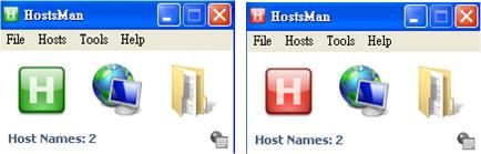 HostsMan的啟動與關畢Hosts檔案應用